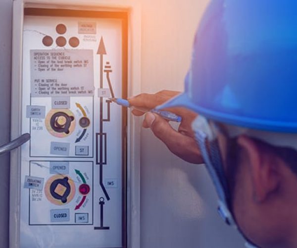 engineer or electrician working on checking and maintenance equi electrician working on checking and maintenance SUNSHINE COAST